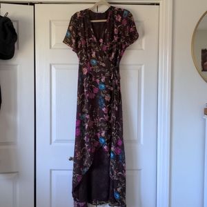 Floral wrap dress